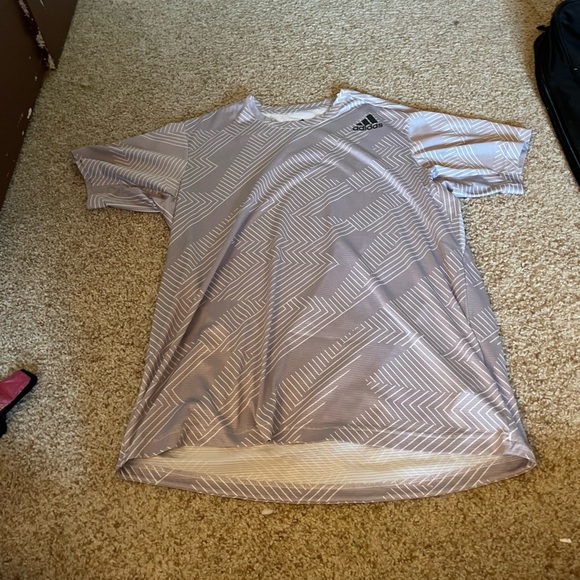 Adidas Other - Adidas Men’s Freelift Large Gray and White Pattern Tee